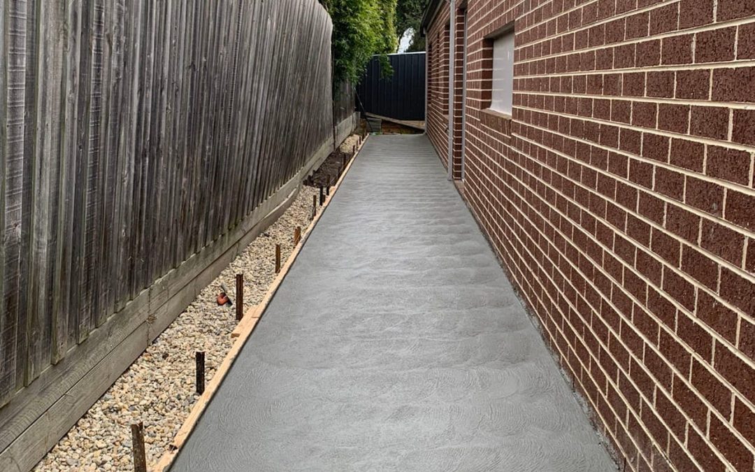 What kind of concrete is best for a pathway?