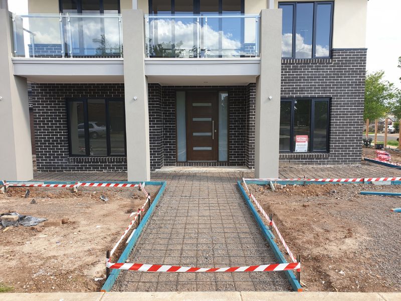 new build concrete pathway Werribee