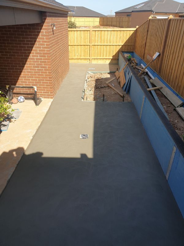 rear of house concreted area