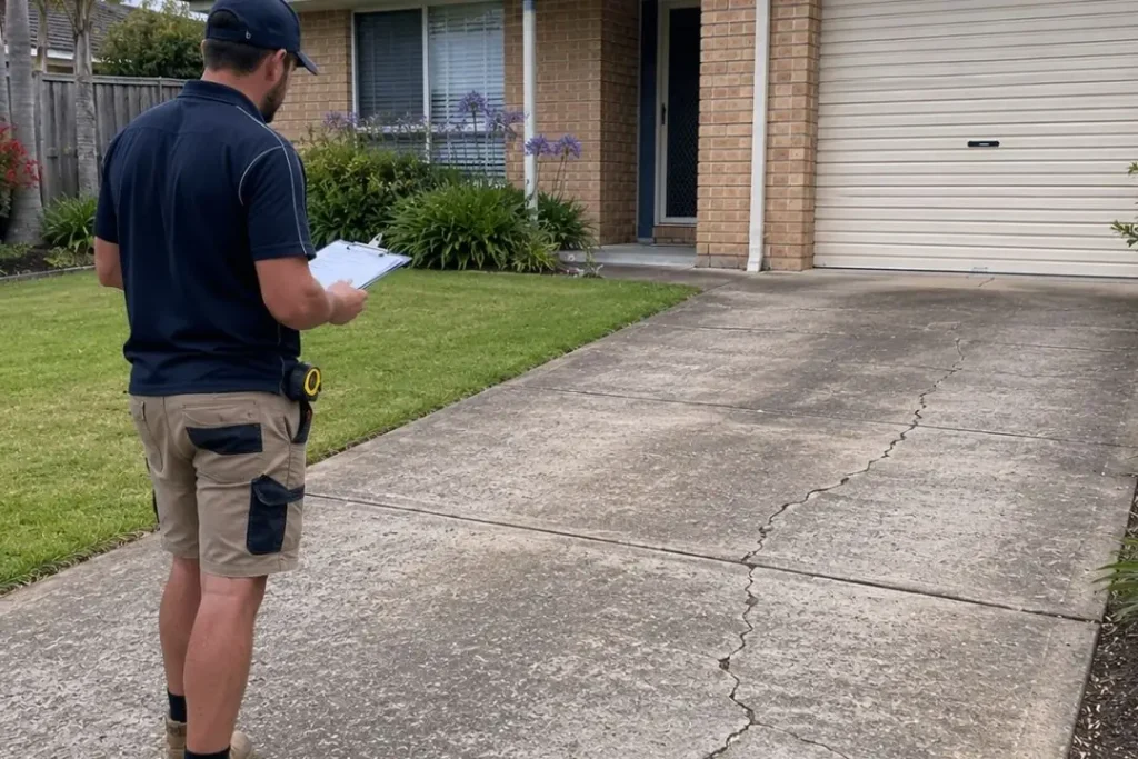 assessing an old driveway