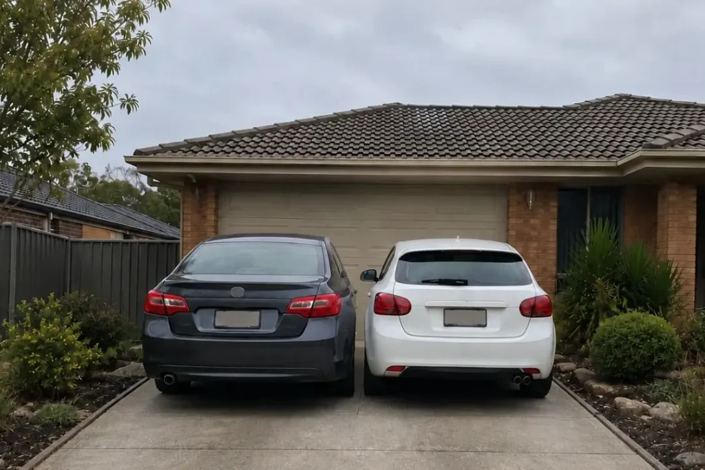 cramped driveway