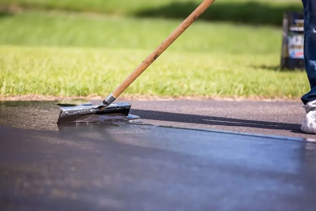 sealing a concrete driveway